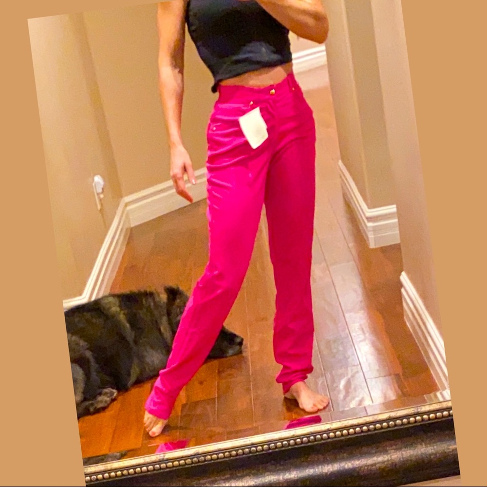 New Escada HighRise Fuchsia Classic stretch Jeans
